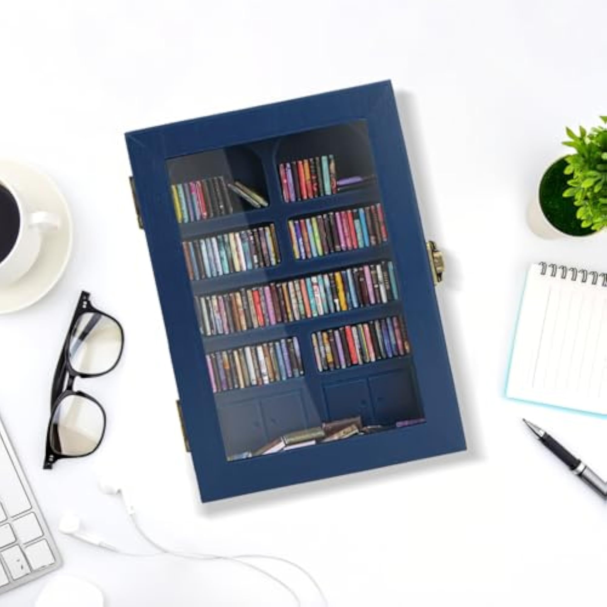 Anxiety Bookshelf Mini Books Display for Stress Relief